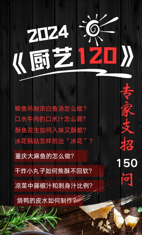 年度【厨艺120】封面